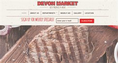 Desktop Screenshot of devonmarket.com